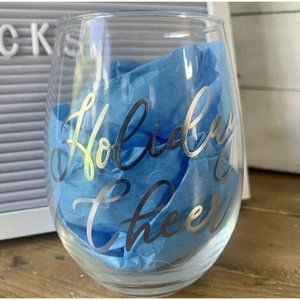 Lucky Star Holiday Glasses - "Holiday Cheer", 2 Pc